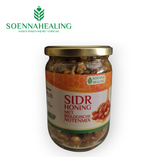 Sidr Honing met Biologisch Notenmix (500 gram)